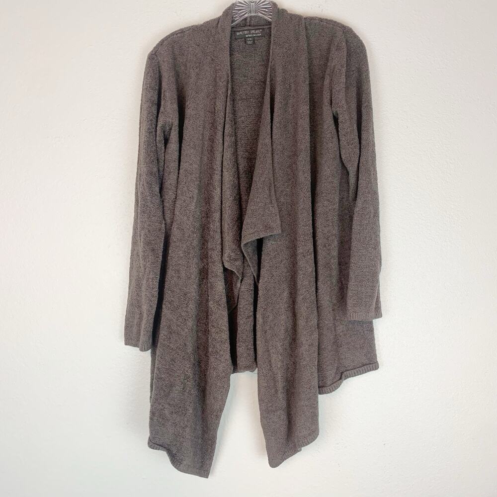 Barefoot Dreams Sweater Women S/M Brown‎ Bamboo Chic Lite Cozycore Small Medium